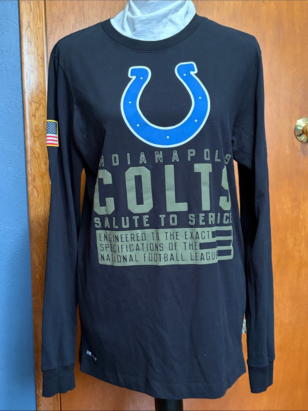 Indianapolis Colts Men's Long Sleeve Tee - Black
